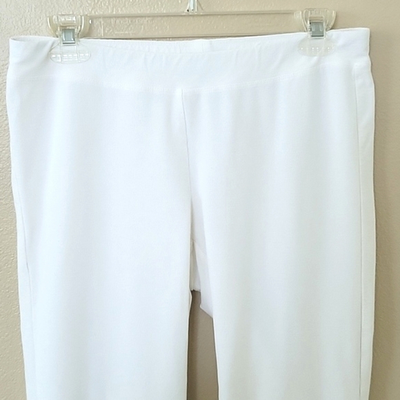 Eileen Fisher White System Washable Stretch Crepe Slim Ankle Pant - Size Small - Picture 2 of 8